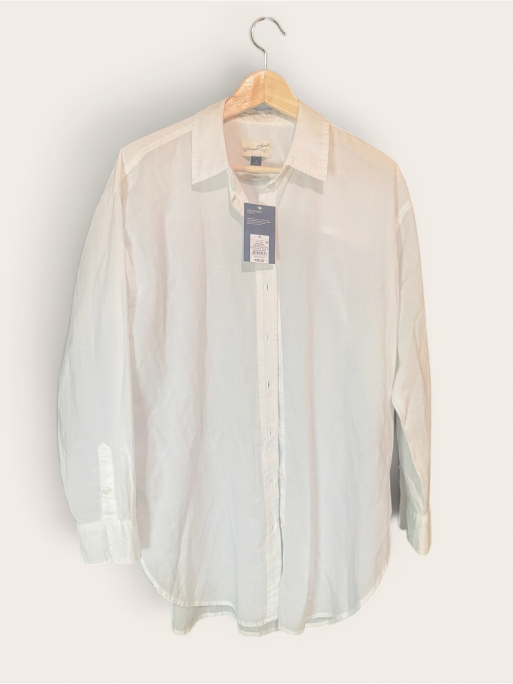 Universal Thread White Button-Down Shirt